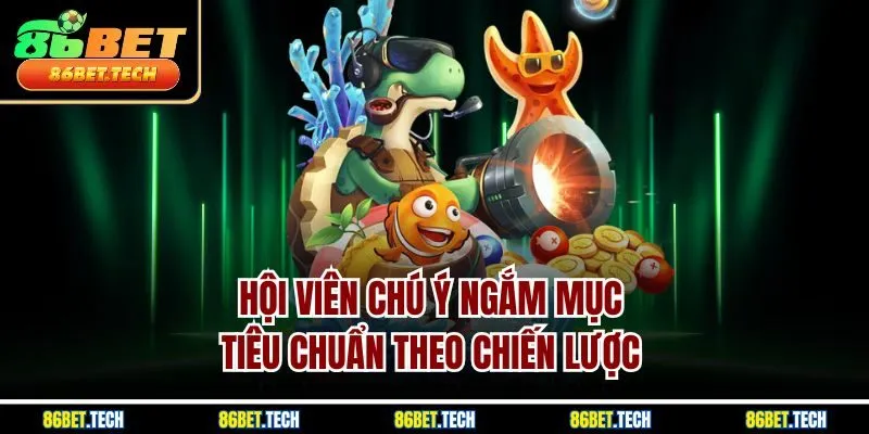 Hội viên chú ý ngắm mục tiêu chuẩn theo chiến lược 